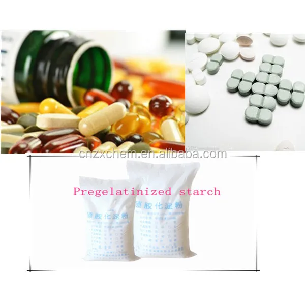 
professional manufacturer tablets binding agent Pregelatinized starch 