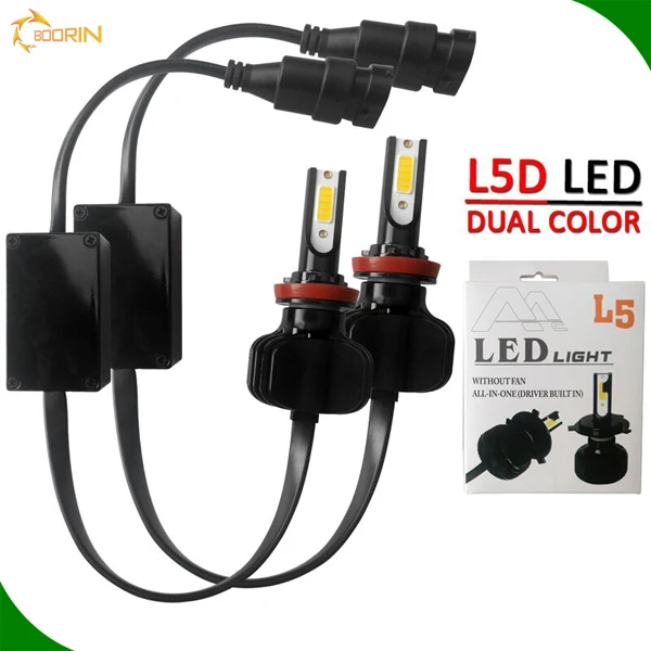Автоматическая лампочка фары H11 H1 H3 H7 H27 HB3 Led Headlamp Fanless 60w 6000lm h4 автомобиль с высоким / низким освещением