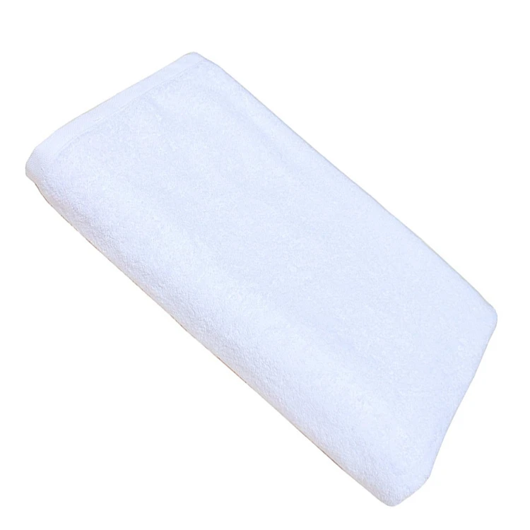 Cheap price 100% cotton soft plain hotel white pool towels for guest shower