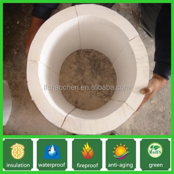 Calcium silicate pipe non-asbestos thermal insulation material