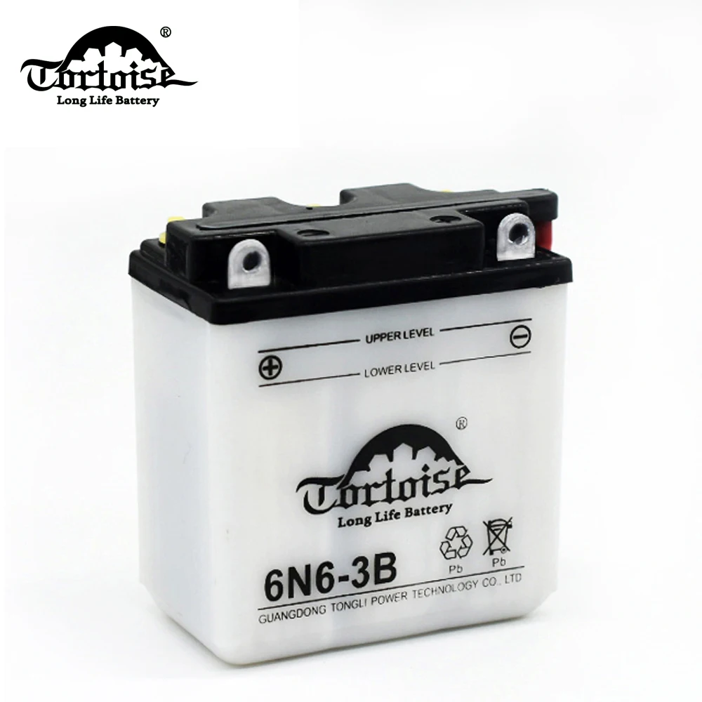Ико качество 6N6-3B АКБ для мотоциклов 6В 6ah сухое заряжение MF свинцово-кислотный аккумулятор