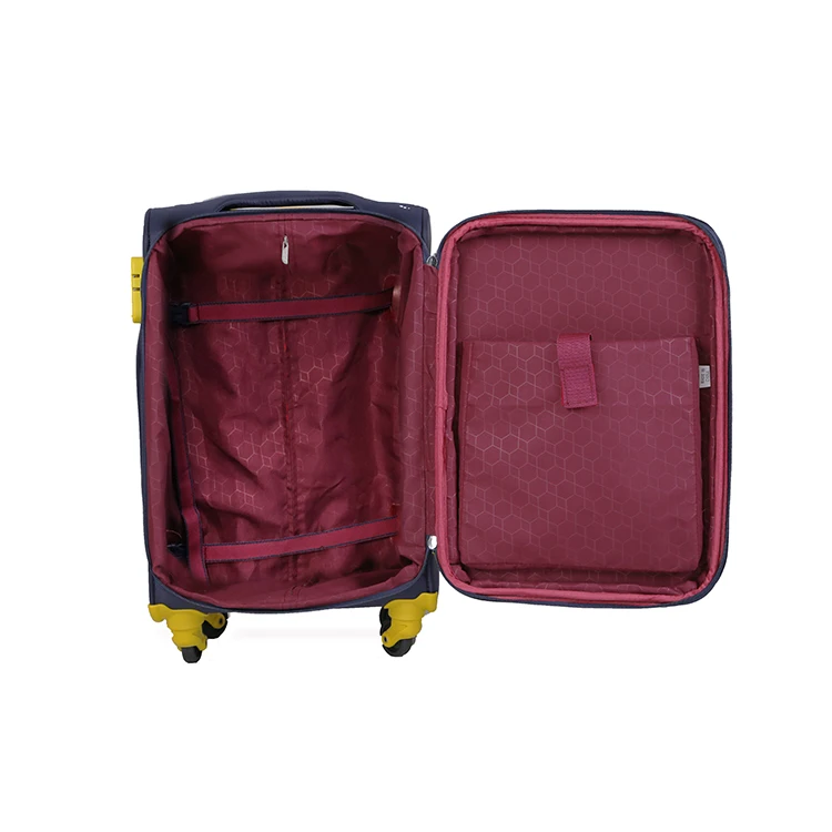 Hot selling EVA travel luggage with explosion-proof zipper fabric suitcase