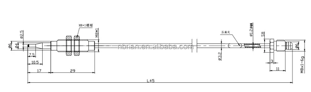 Gas safety valve thermocouple