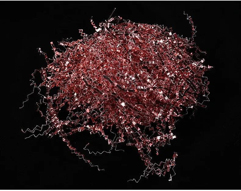 2022 Factory Wholesale Double Face Gold Shred Cutting Crinkle  Paper for Boxing Packaging Filler