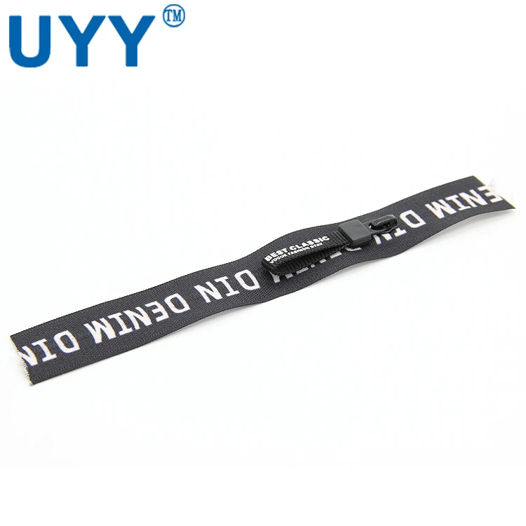 
Printed letters 7.5' 3# waterproof nylon zipper 