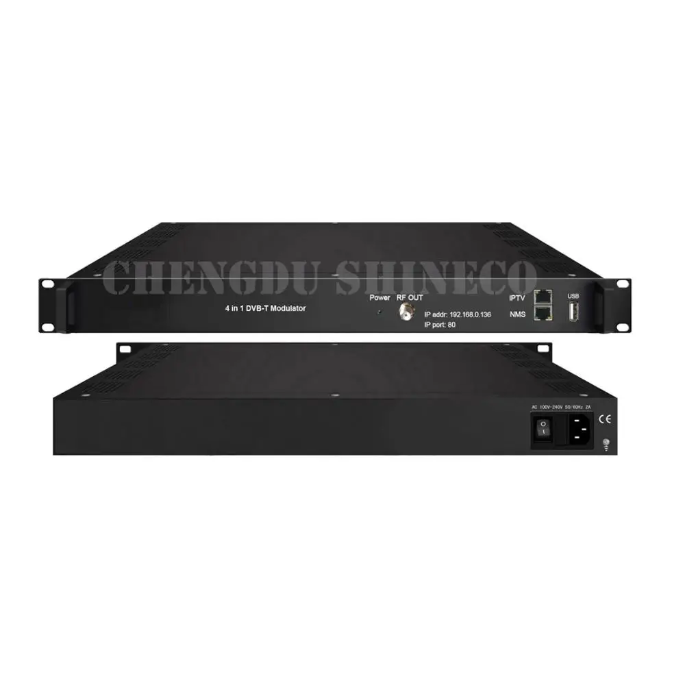 Трансляционная система MATV IP к 4 модулятору DVB-T RF