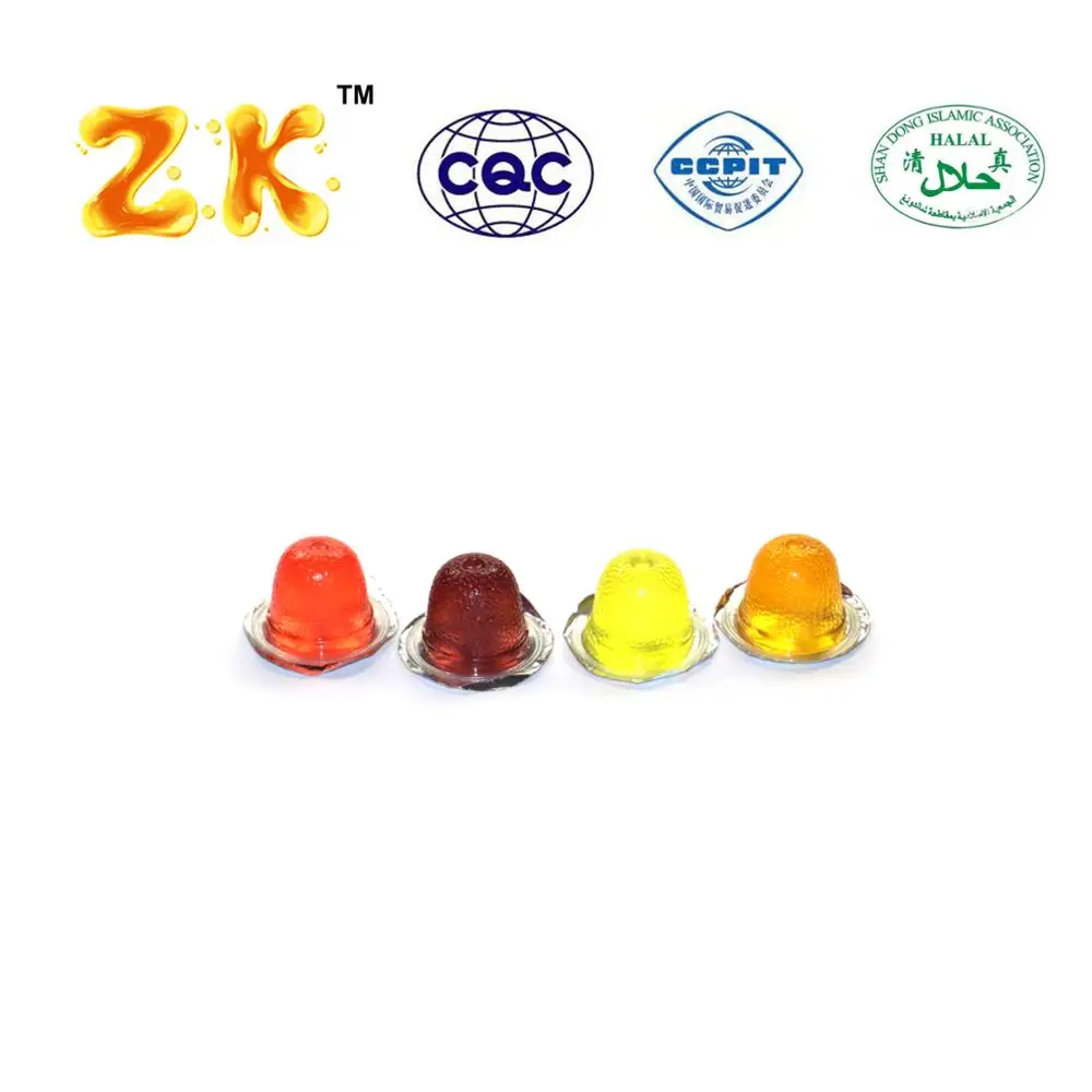 Assorted 12g mini fruit jelly cup rocket shape jar packing 16g fruit flavor jelly cup