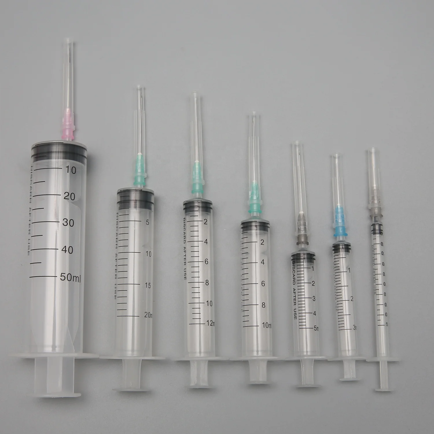 Медицинский цифровой шприц 1 мл, одноразовый шприц с иглой