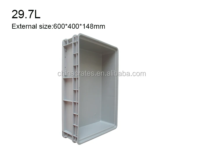 QS Wholesale Euro Heavy Duty Stackable Plastic Crate Buy Stock Parts Tote Custom Bins for Sale Storage Bins for Warehouse