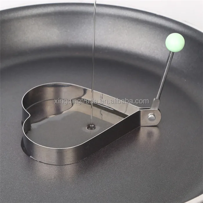 Stainless steel form for frying eggs tools omelette mould device egg/pancake ring egg shaped kitchen appliances