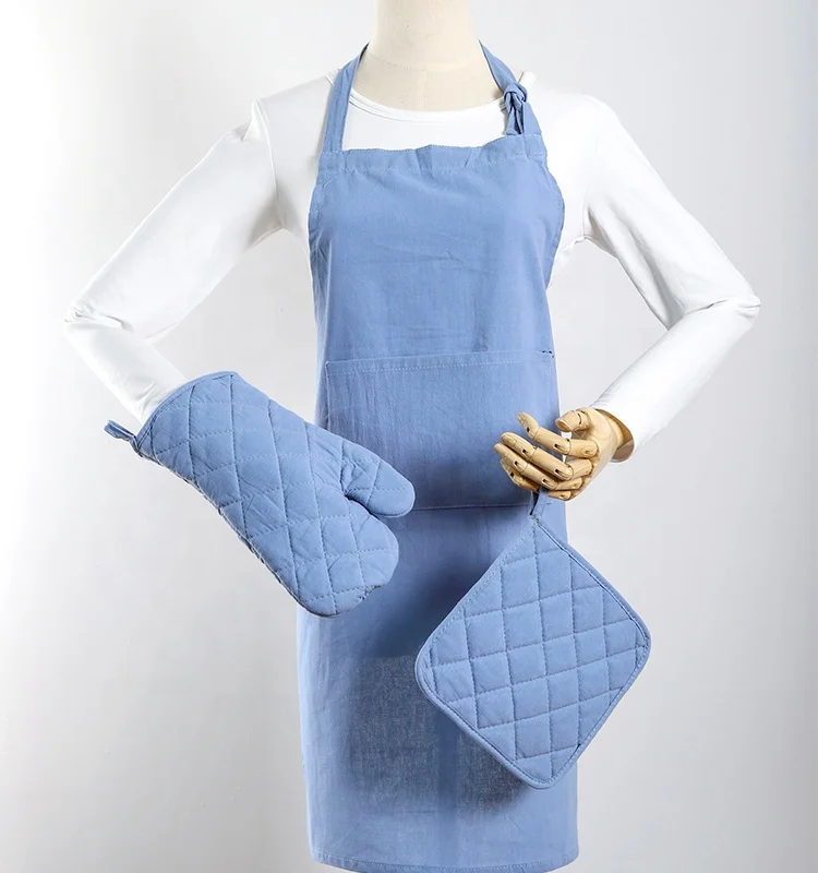 Kitchen Woman Barbeque Sublimation Blank Chef Cotton Bib Apron Kitchen