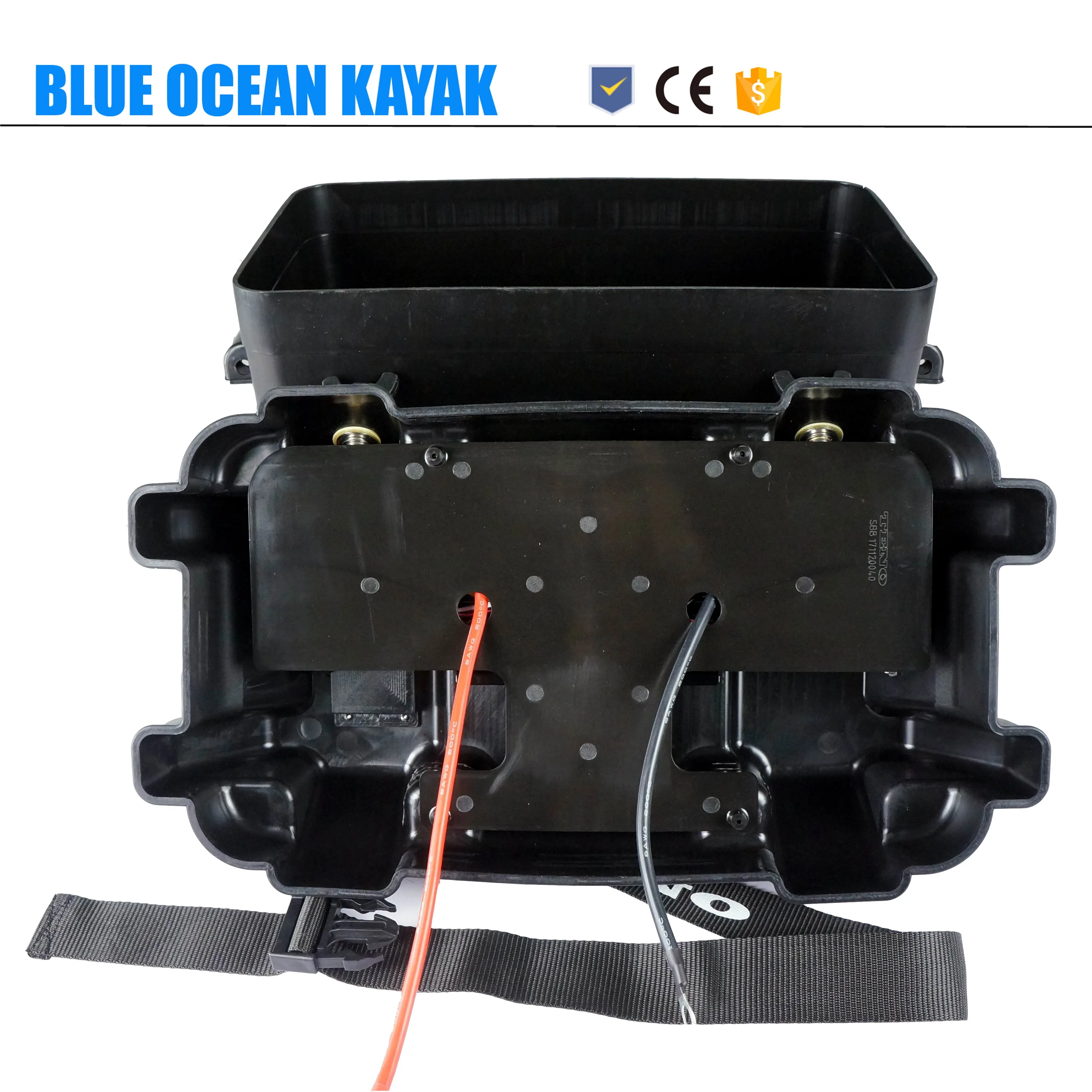 Plastic 12V Waterproof Battery Box with voltmeter USB power charger