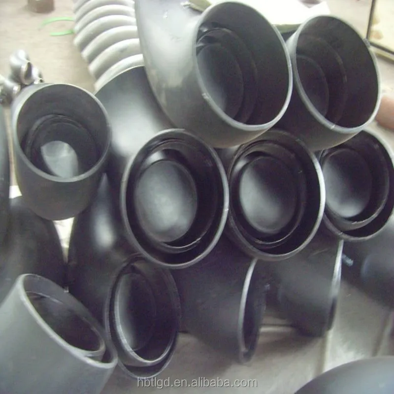 
carbon steel a234 wpb black gas pipe fittings elbow seamless butt welded elbow STD 