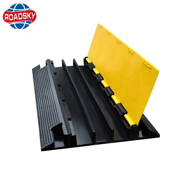 PVC Rubber Mat Wire Cord Ramp Cable Covers Hump