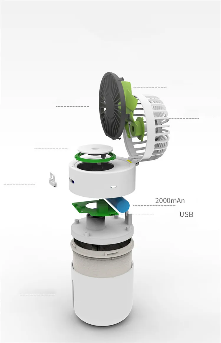 Hot Selling Desk Ultrasonic Portable Mini Cool Mist Humidifier with Fan