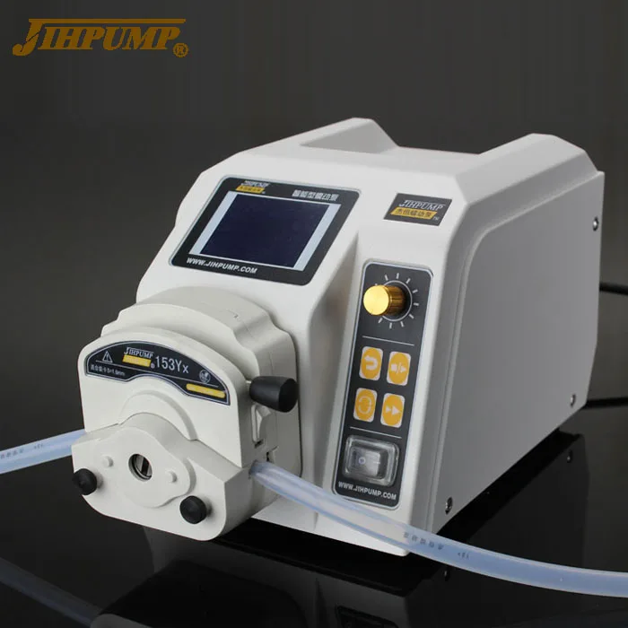 JIHPUMP Small Industrial Peristaltic Pump Multichannel Large Volume Flow Rate Water Liquid Dispensing Dosing Hose Pumps Price