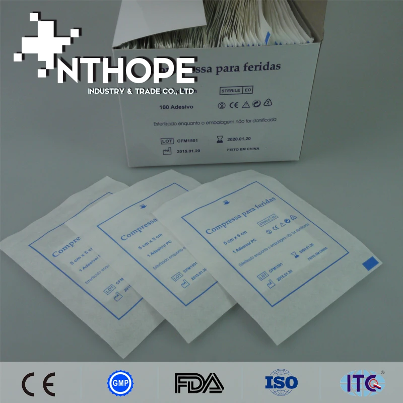 medical sterile products types of sterile gauze swab with radiopaque thread
