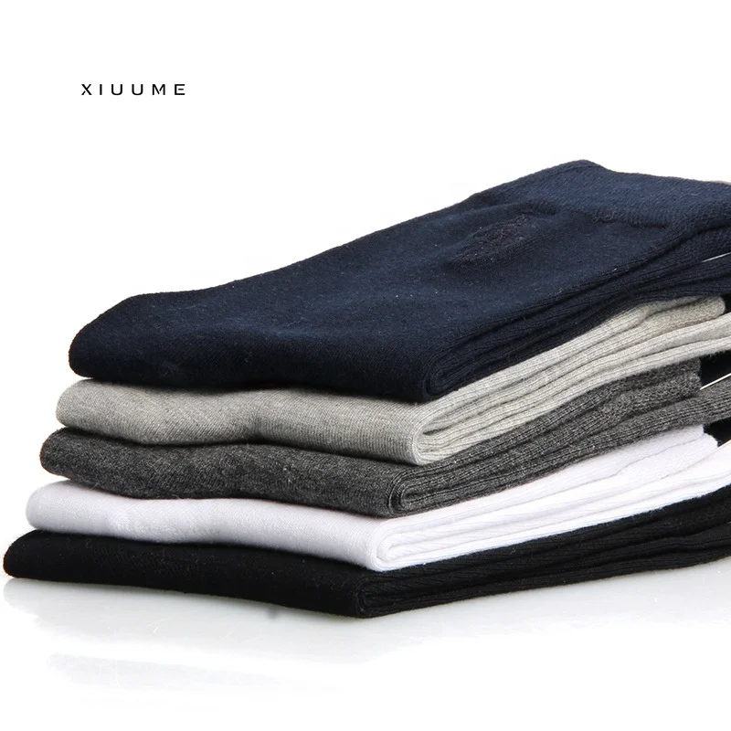 2019 custom your own logo gift box dress socks men polo office socks