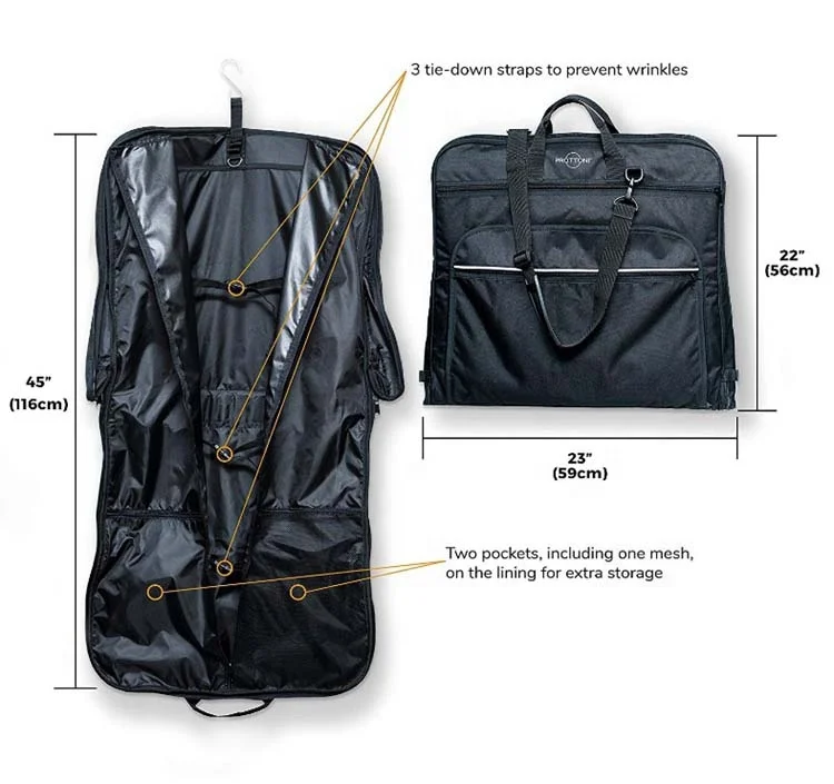 
Multiple Pockets Mens Suit Cover Garment Travel Suit Bag 