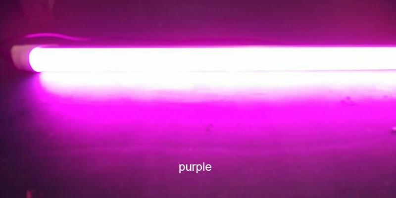 multi purple rgb decorative fluorescent led tube color