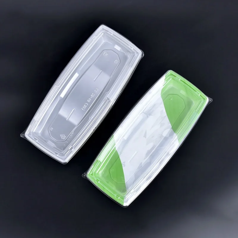 Plastic Tray Food Packaging Disposable Sushi Tray Sashimi Meat Container Customizs Available