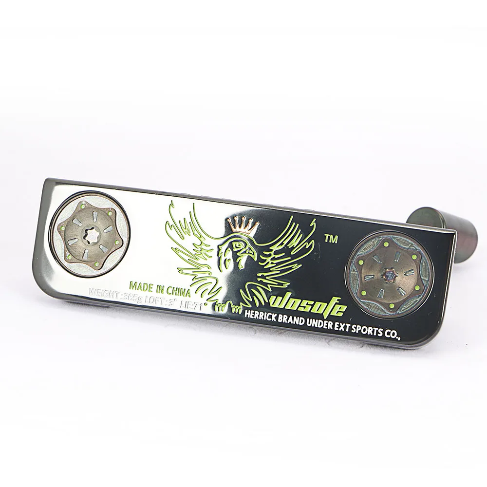 Стальной стержень в форме полосы, мужской черный хроматический клюшка для клюшки для гольфа