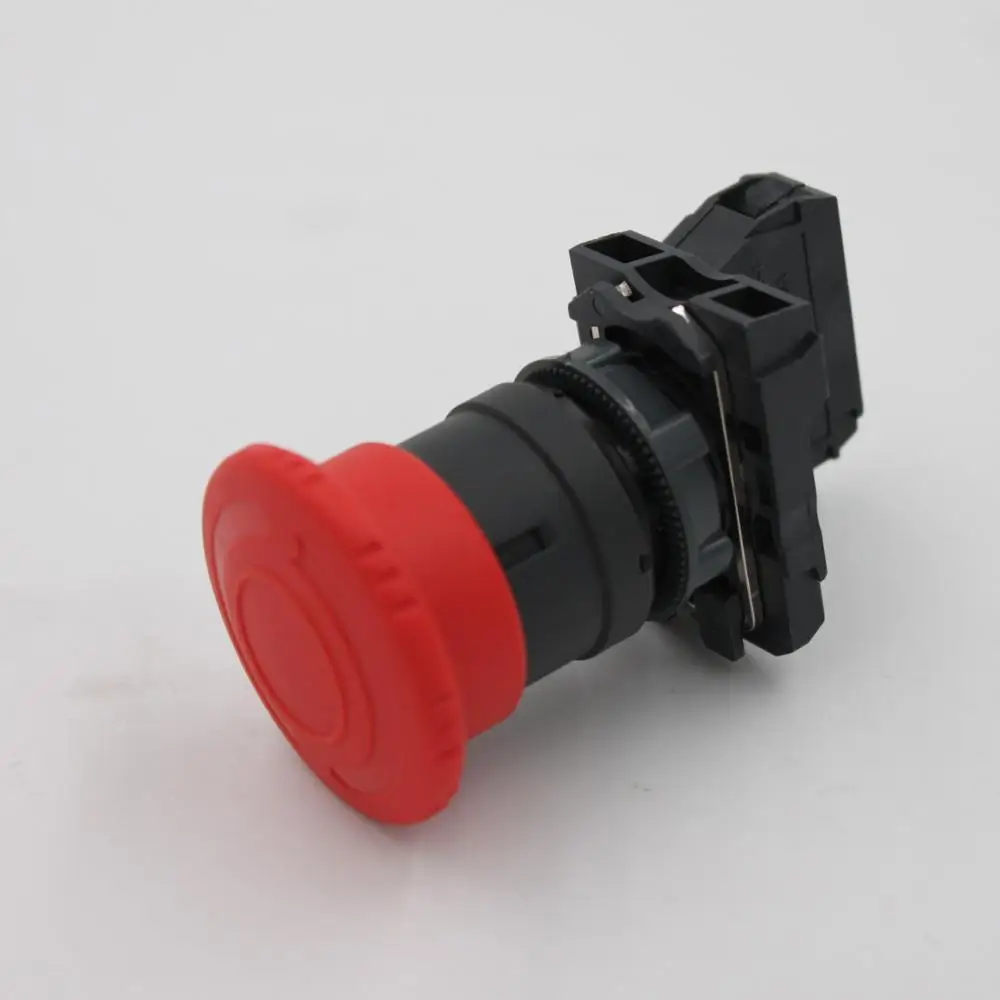 XB5 Series 22mm emergency mushroom push button switch XB5-AS542 with self-locking push button switch