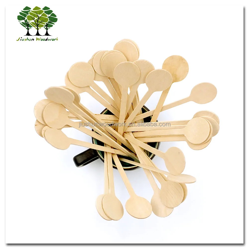 150mm Round Head Wooden Coffee / Cocktail Stick / Stirrer