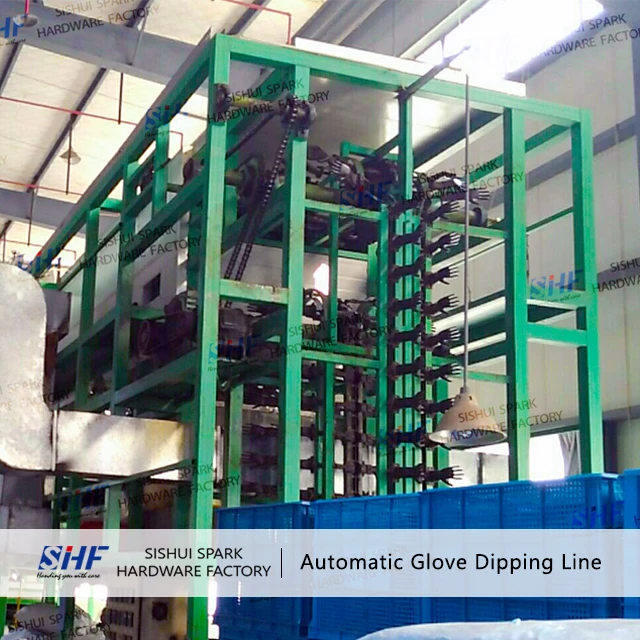 Long Sleeve (Knitting/Sewing)Sandy/Foam Glove Production Line/glove dipping machine