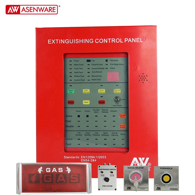 Conventional FM200 fire extinguisher control panel automatic gas control panel