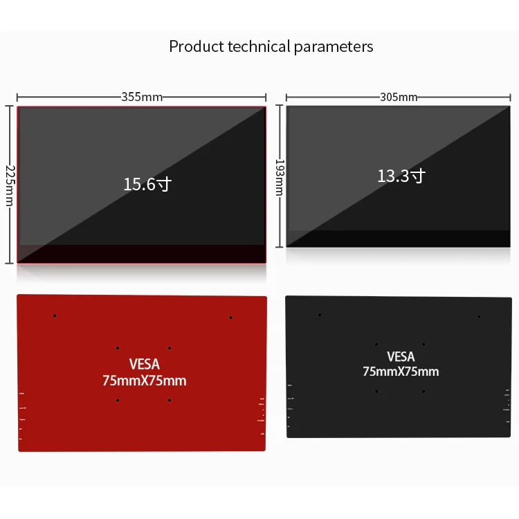 15.6inch 4K LCD Touch screen Full HD display IPS panel HDR Function Portable multifunctional gaming monitor