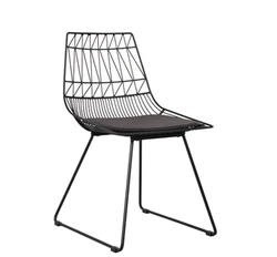 Металлический обеденный стул из проволочной сетки, обеденный стул из золотистой проволоки