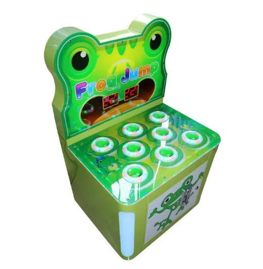 Coin Operated 2 Players Frog Jump Whac-A-Mole Arcade Indoor Sports Naughty Beat Beans Games Machine For Sale