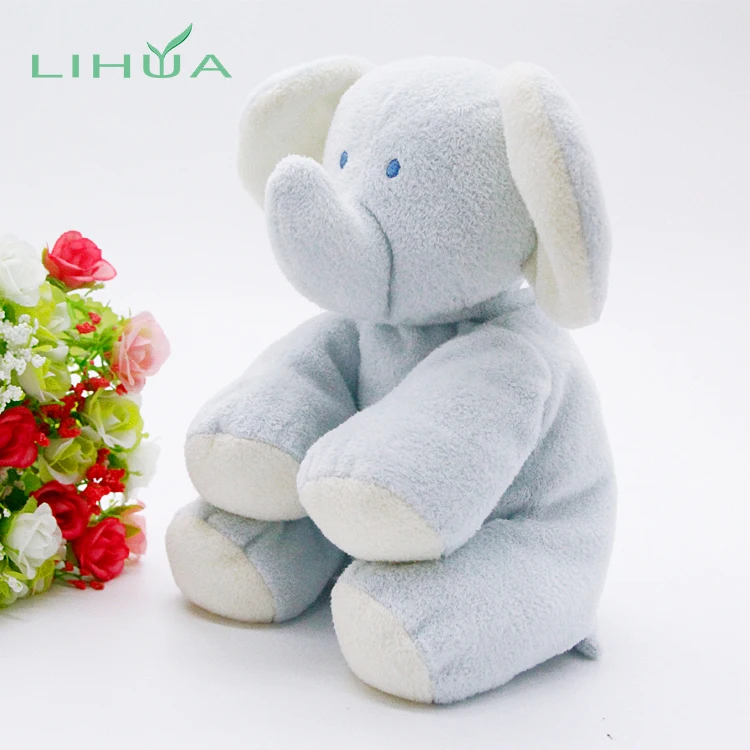 Modern Cute Plush Stuffed Blue Elephant Toy From China Manufacture