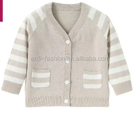 2023 OEM OMD Custom wholesale custom cotton knitted v-neck button down new born baby sweater