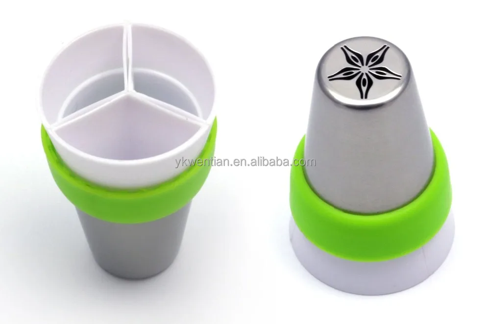 Baking Tools Christmas Flower Leaf Cream Icing Cake Decorating Set Mini Nozzles Small Size Russian Piping Tips