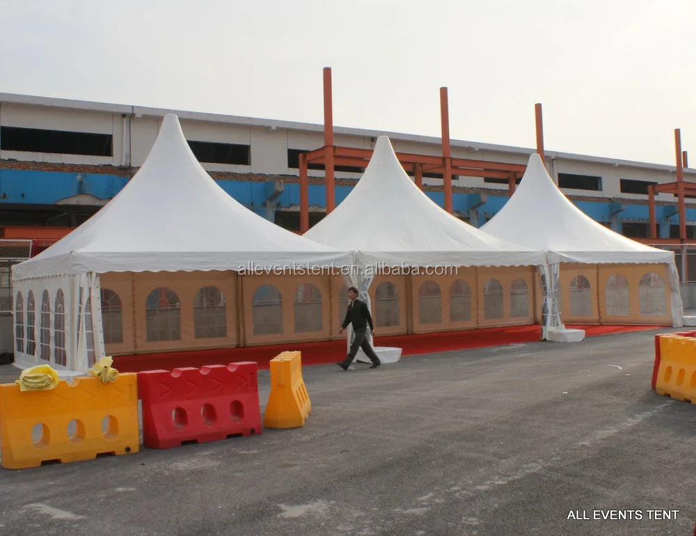
3x3, 4x4, 5x5, 6x6 Wholesale high-peak pagoda tent for exhibition events 