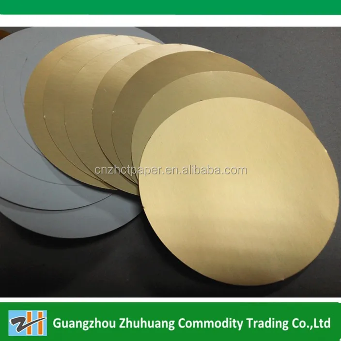 Golden color metallized card paper