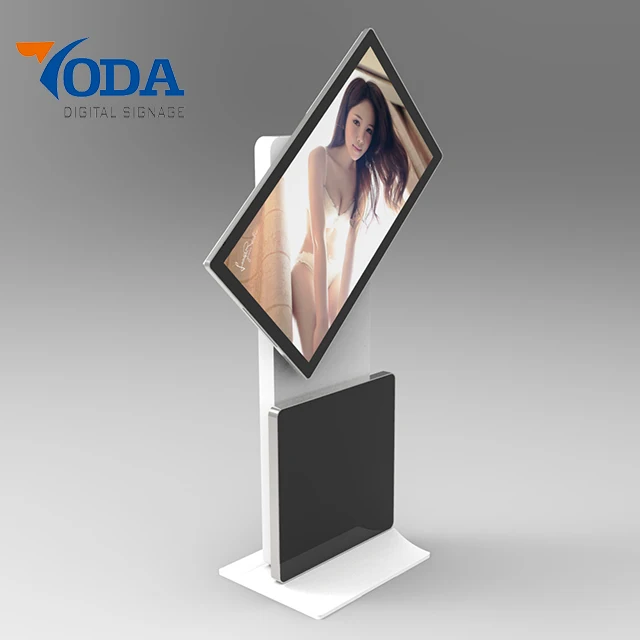 43 inch moveable horizontal/vertical rotate kiosk touch screen lcd kiosk