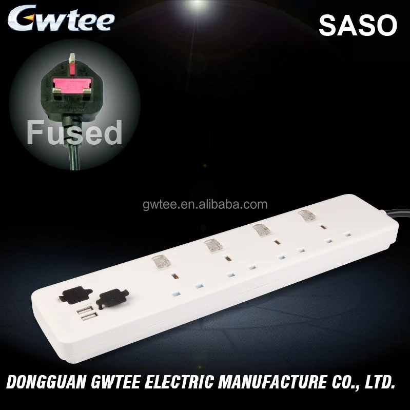 Запуск нового продукта 13A 250 В 3250 Вт GT-6128 4 способ великобритании стандартный разъем расширения