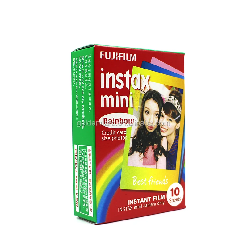 
Fujifilm Instax Film for instant camera Mini 7s / 8 / 25 / 50s / 90 (Air Mail, Hello Kitty, Leopard, Rainbow) 