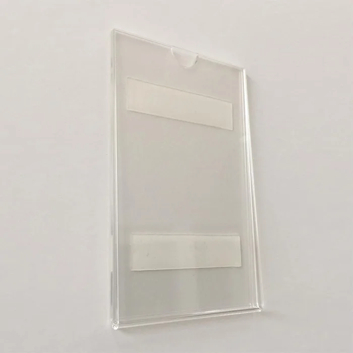 acrylic wall mount sign holder with adhesive tape