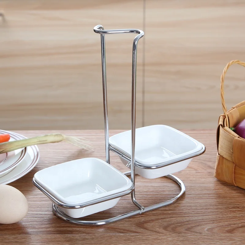 metal Spoon Rest Stainless Steel Ladle Spoon Holder Cooking Utensils square Stand Tray