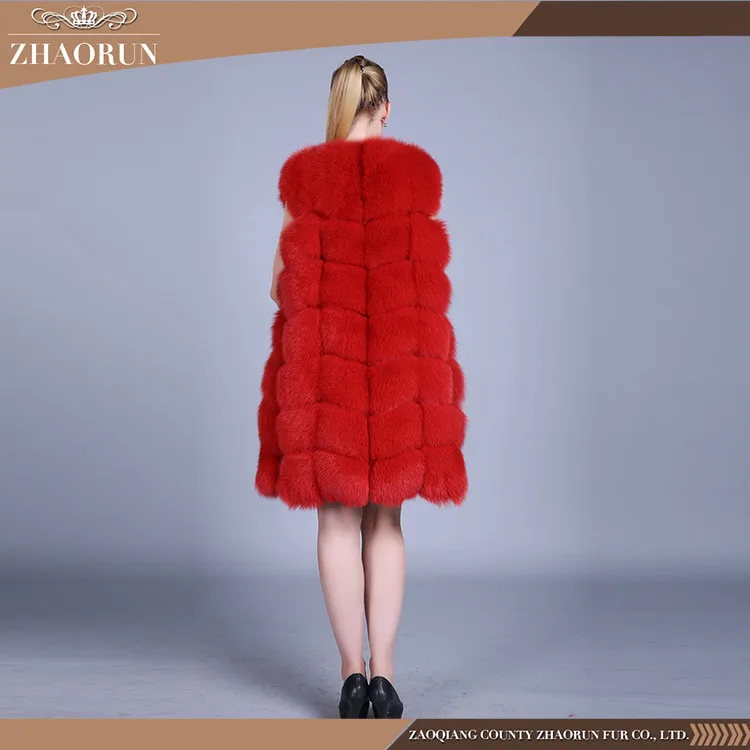 Wholesale From China 1 Kg Red Fox Fur Vest Plus Size Furs Coats