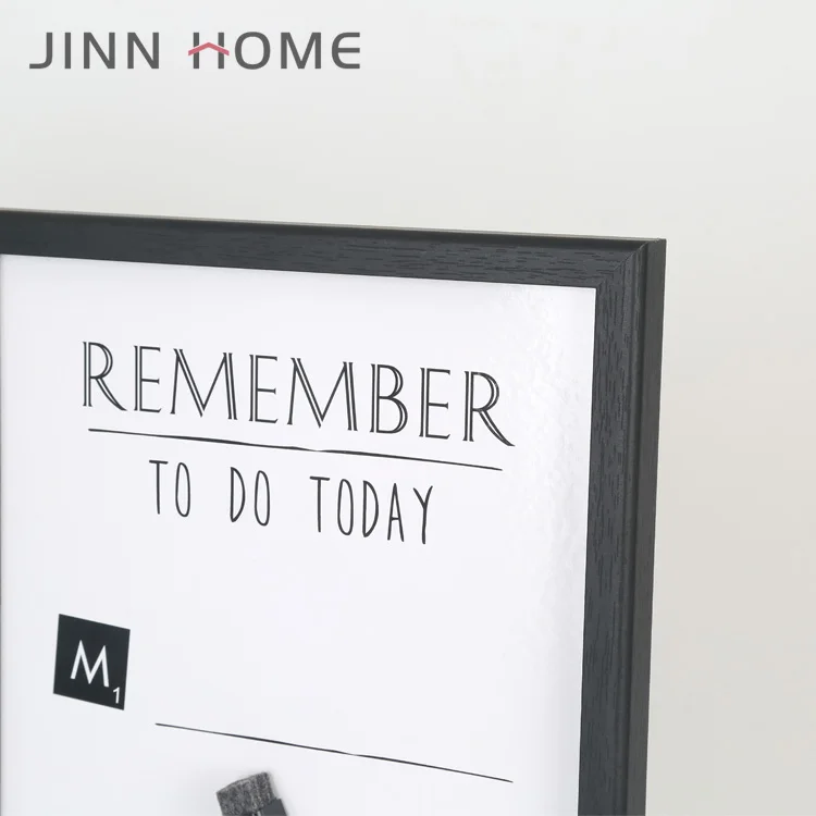 Jinn Home Memo Writing Big Size One Week Schedule MDF Wooden Message letter Board 40*60CM