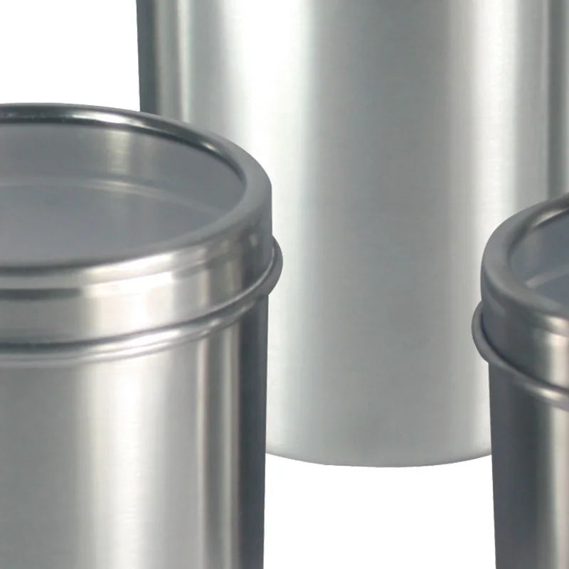 Creatives Stainless Steel  Food Storage Canister Jar Kitchen Metal Canisters Storage Bottles Coffee Sugar Tea Seasoning Jar