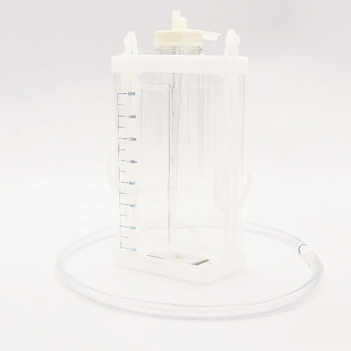 2000ml Medical pvc plastic disposable chest drainage bottle