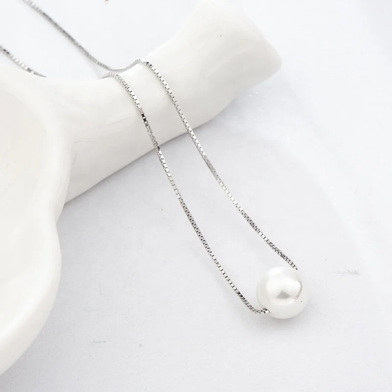 CMX02 Charm Shell design Pearl Jewelry 925 sterling silver  Pearl Necklace Pendant