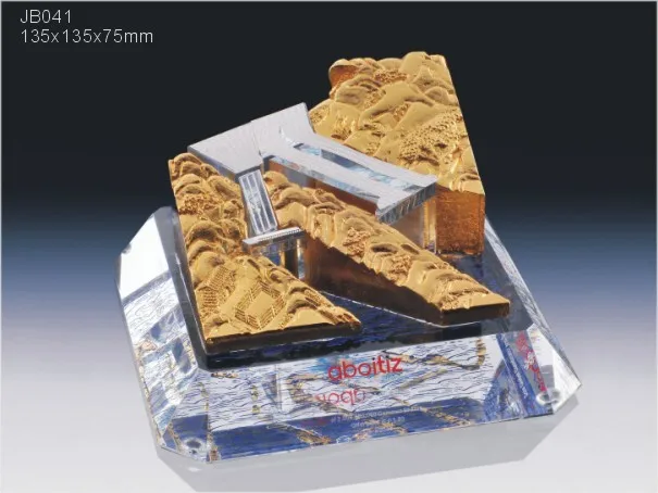 Paris Notre-Dame Cathedral crystal model