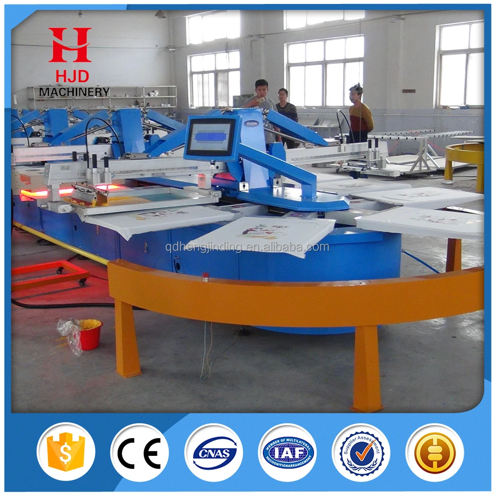 16 Color Automatic T-Shirt Silk Screen Printing Machine Price Good